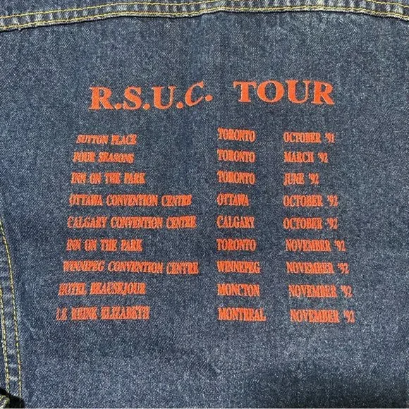 Vintage LEE Storm Rider Denim Blanket Lined Trucker Jacket Size 44 / L - Picture 13 of 16